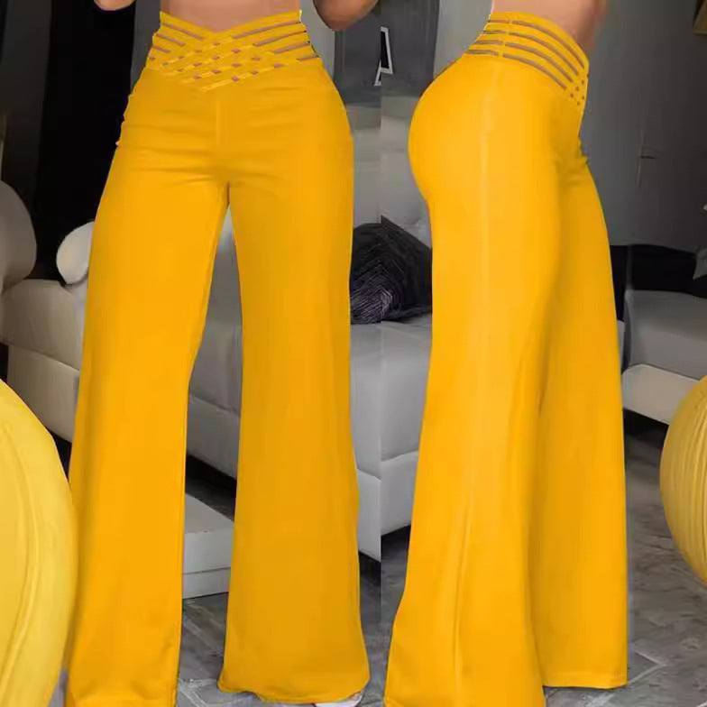 High-waisted palazzo pants for women Lune London