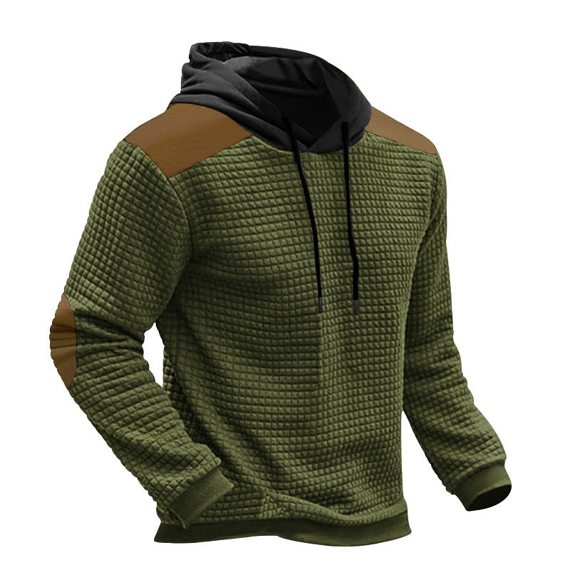 Men's comfortable hoodie with wavy design and contrasting sleeves Lune London