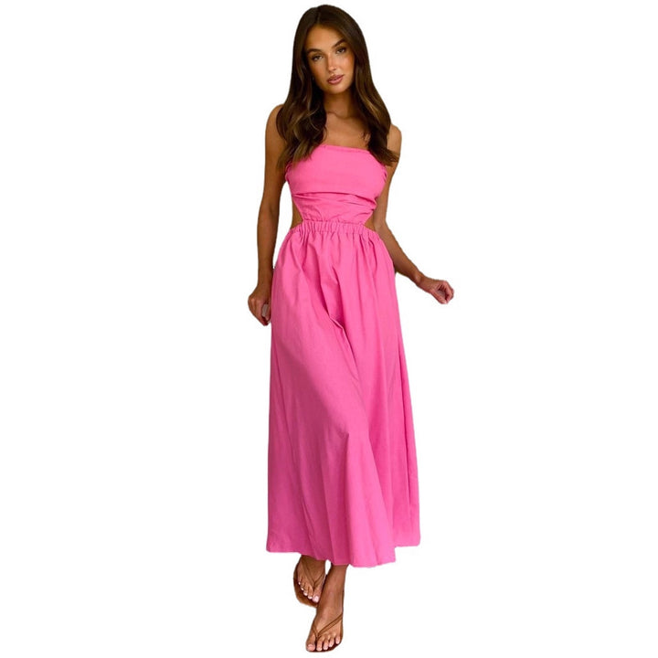 Robe maxi femme avec haut ajusté et taille élastique Chic & Stil