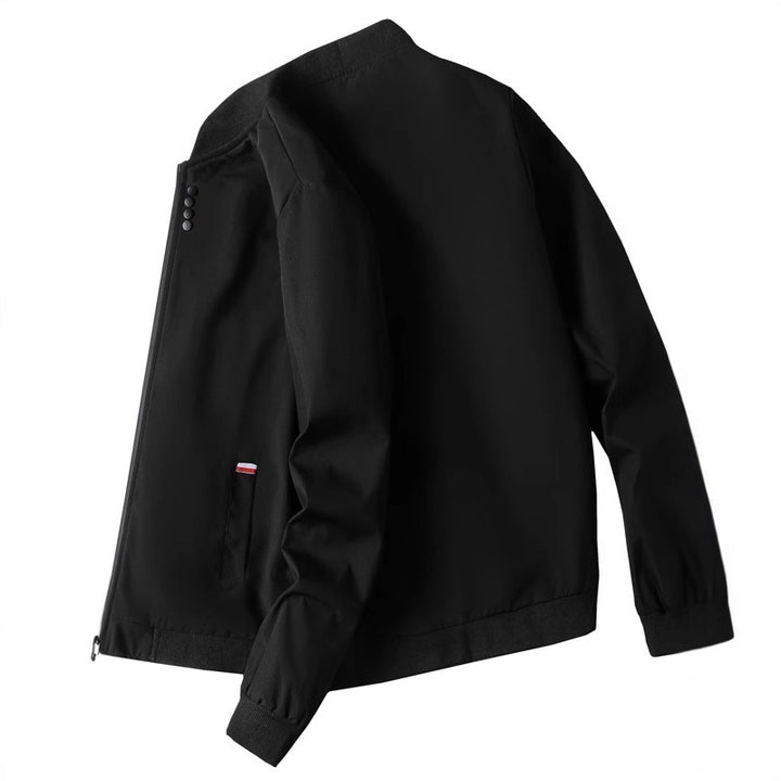 Elegant leisure jacket for men with a stand-up collar and side zipper Lune London