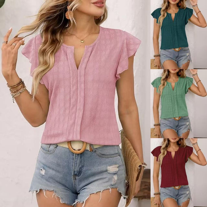Ladies Short Sleeve Blouse Lune London