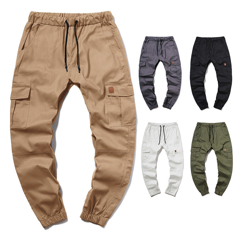 Men's cargo pants with elastic waist and practical side pockets Lune London