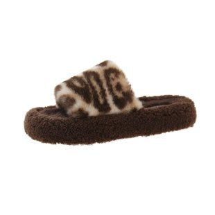 Women soft animal print slippers Lune London