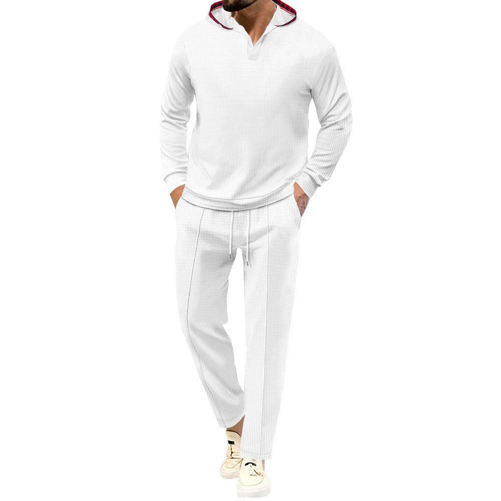 Men's comfortable waffle texture leisure suit Lune London