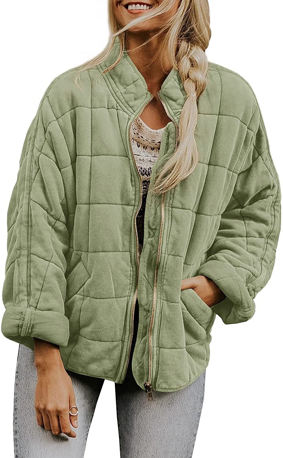 Quilted hooded jacket for women with zipper and pockets Lune London