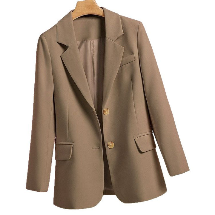 Blazer élégant pour femmes avec une coupe intemporelle et des détails de bouton doré Chic & Stil