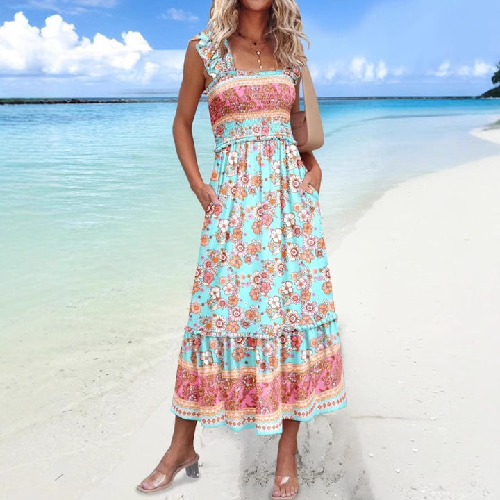 Lune London Embroidered Maxi Dress for Women