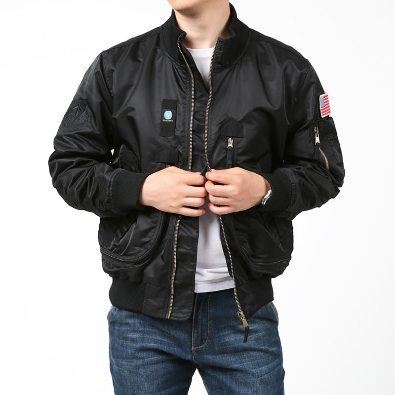 Bomber jacket for men with versatile pockets and durable material Lune London