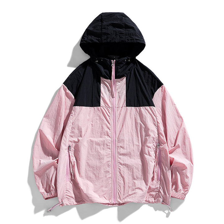 Wind-resistant women's leisure jacket with adjustable hood collar Lune London