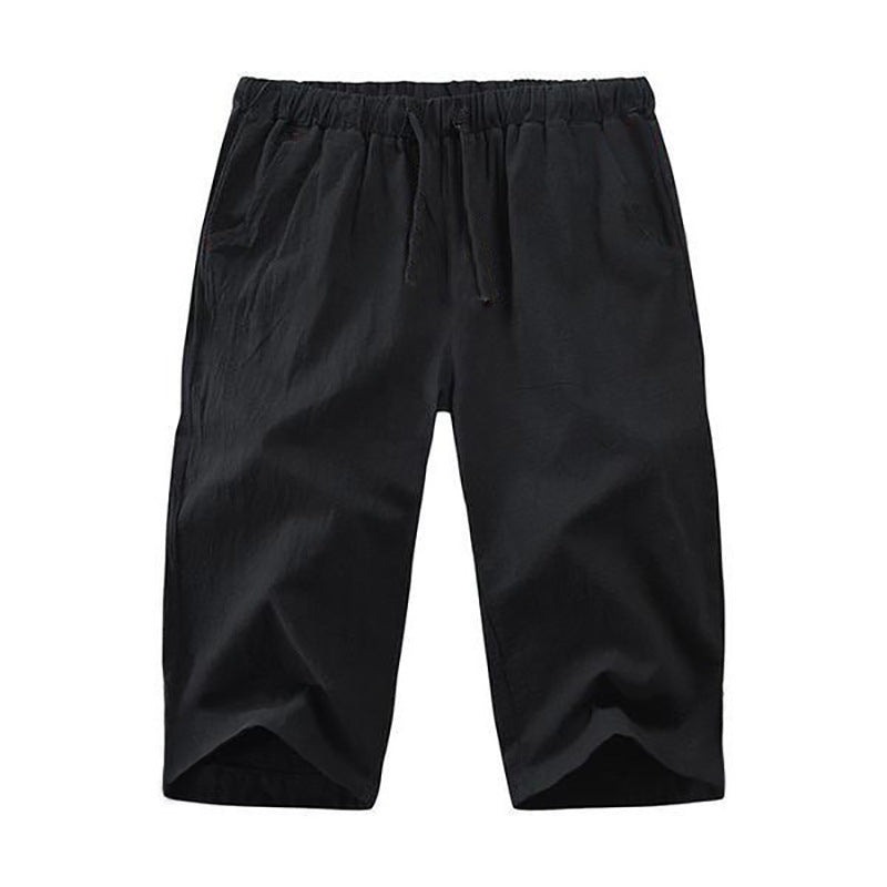 Light leisure pants for men with elastic waistband and practical side pockets Lune London