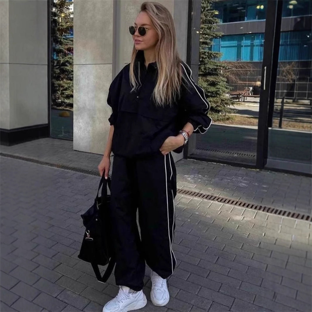 Ladies Windbreaker Sports Jacket with Zipper and Casual Fit Lune London