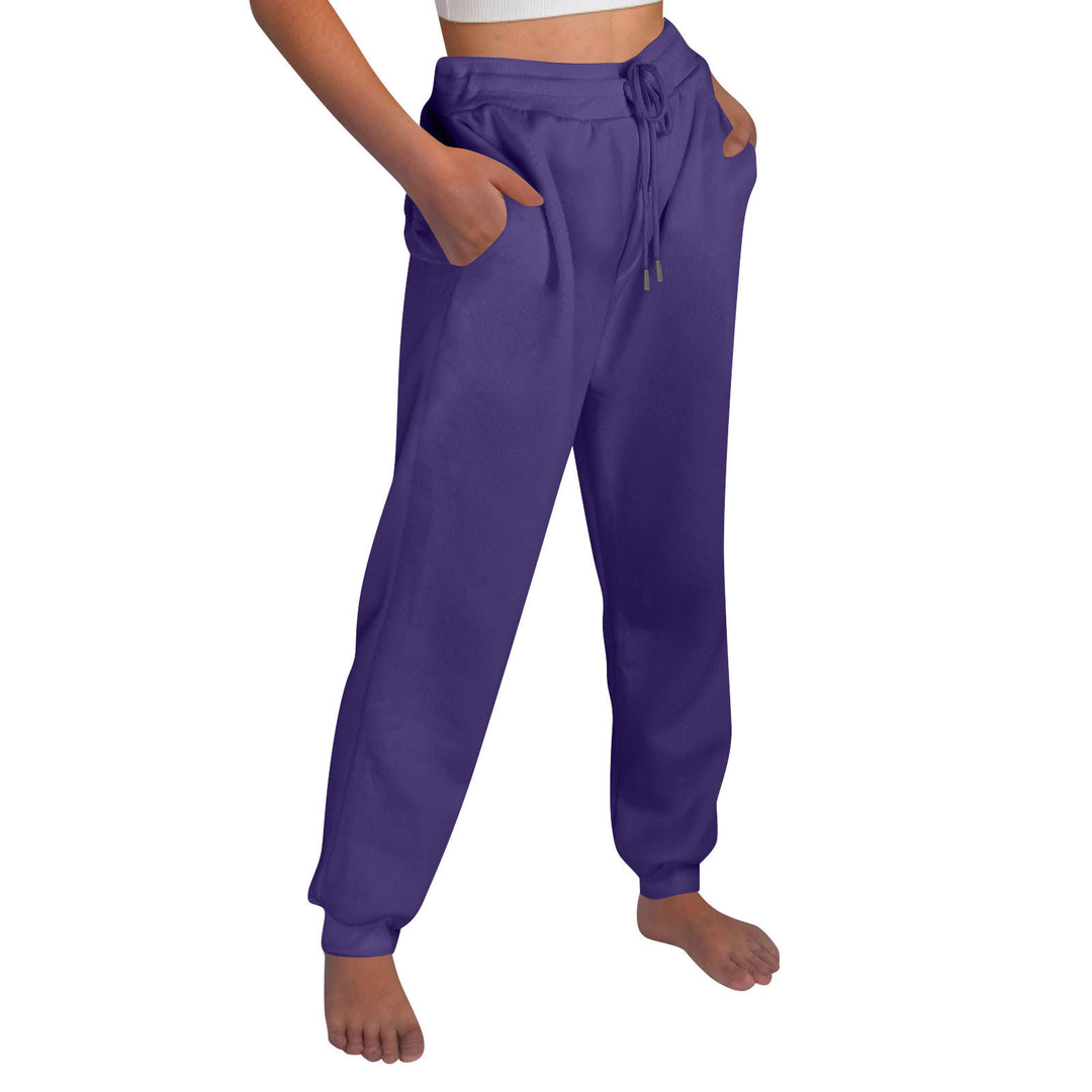 Comfortable women's jogging pants with elastic waistband and side pockets Lune London