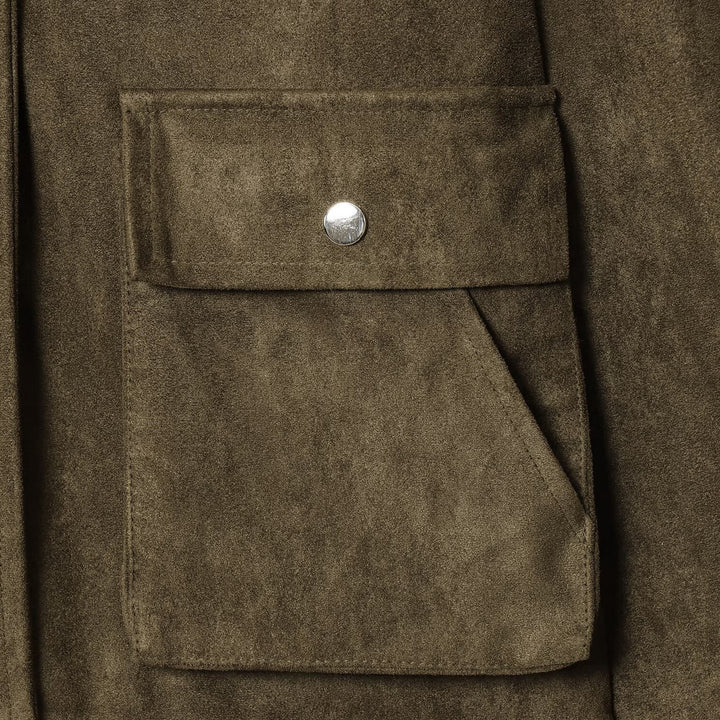 Trendy utility jacket for women with patch pockets and textured material Lune London