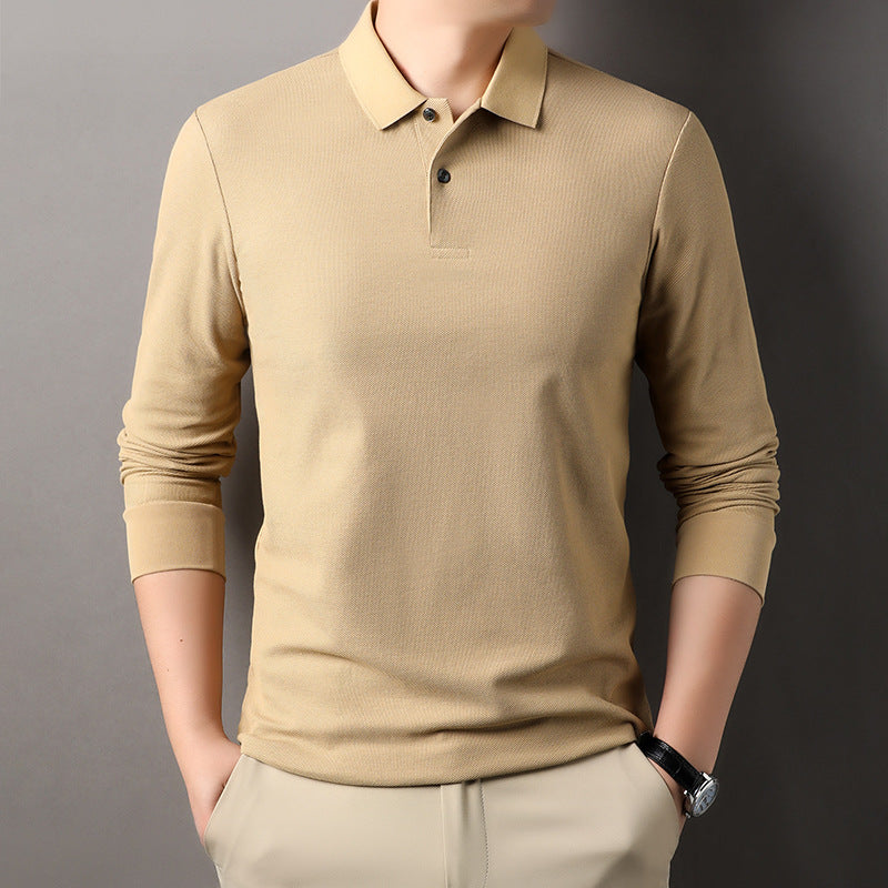 Long sleeve polo shirt for men in breathable functional material Lune London