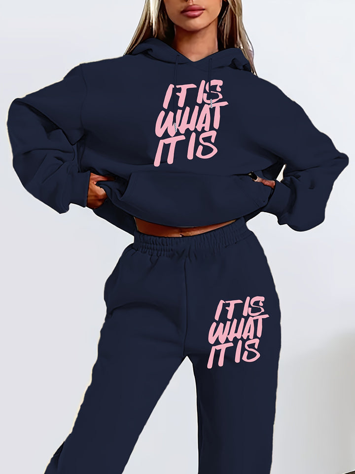 Ensemble de survêtement pour femmes avec impression élégante et coupe décontractée Chic & Stil