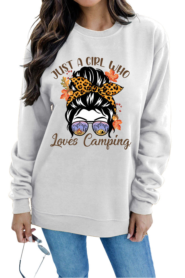 Sweatshirt pour femmes avec motif artistique de camping Chic & Stil