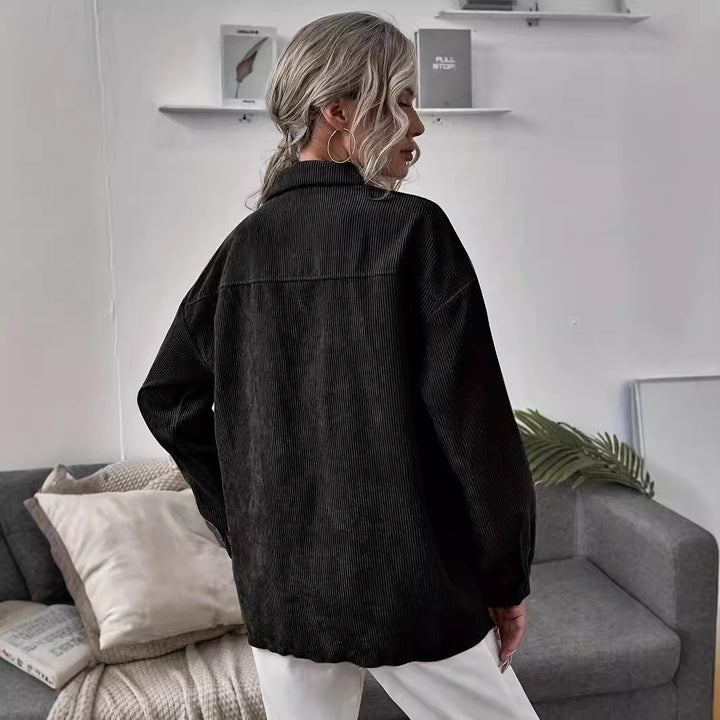 Corduroy jacket for women with a modern cut and practical pockets Lune London