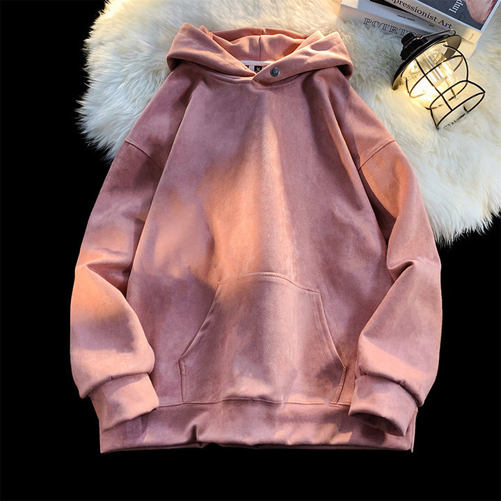 Comfortable hoodie for women with a modern velvet look Lune London