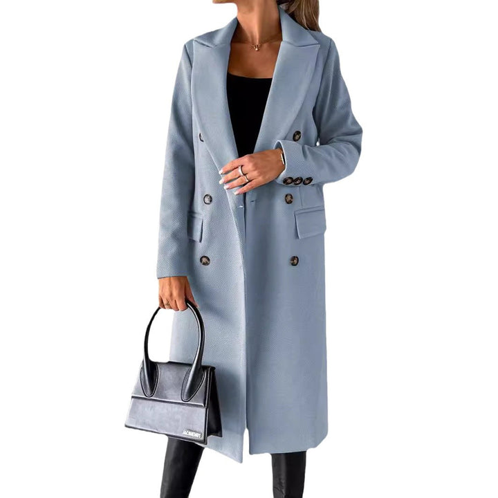 Lune London women's fitted crossover coat