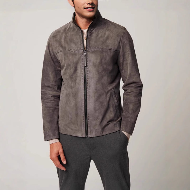 Lune London Elegant Suede Leather Jacket for Men