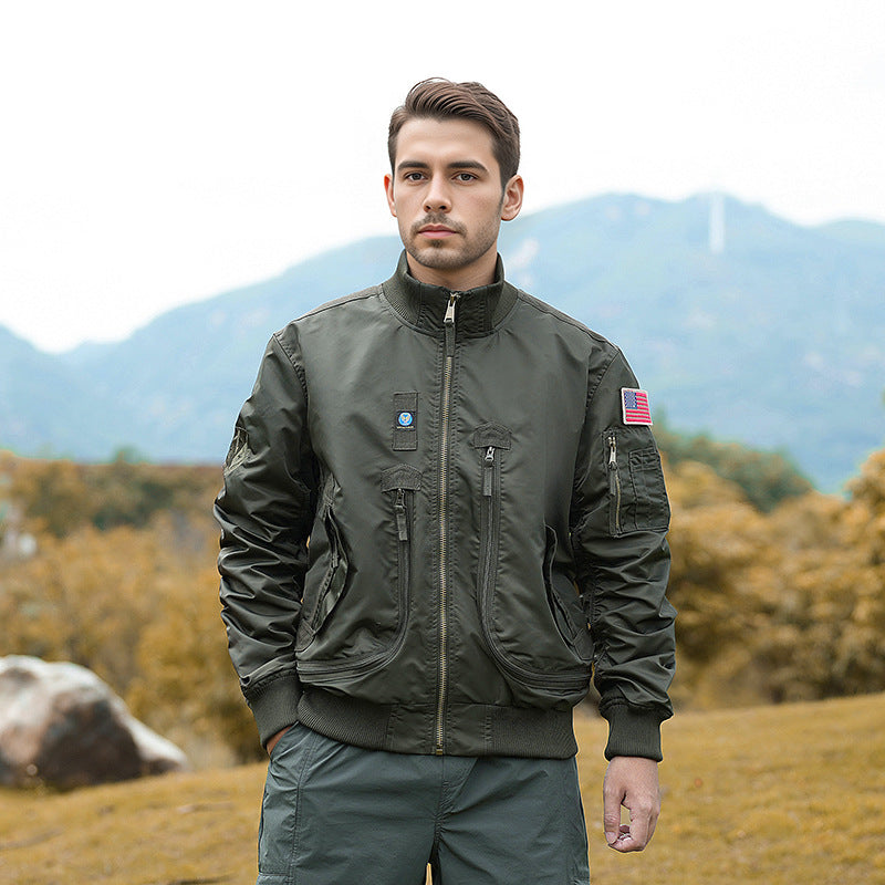 Modern bomber jacket for men with insulated lining and practical pockets Lune London