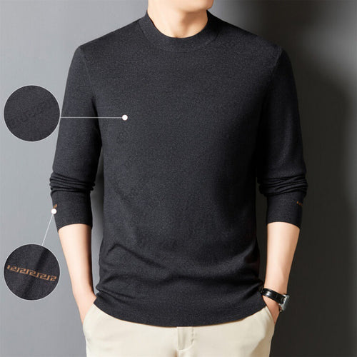 Elegant crew neck sweater for men in high-quality cotton blend Lune London