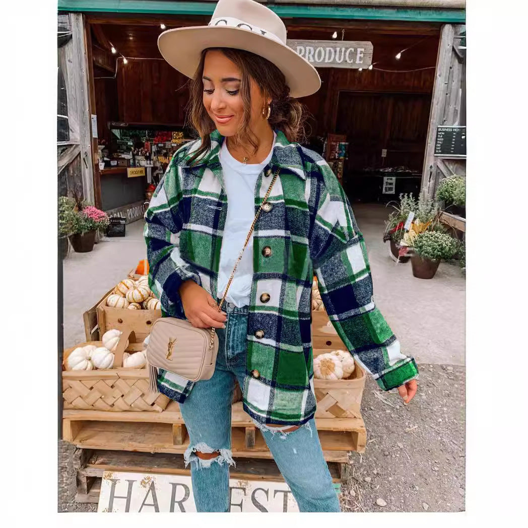 Ladies Flannel Check Shirt Lune London