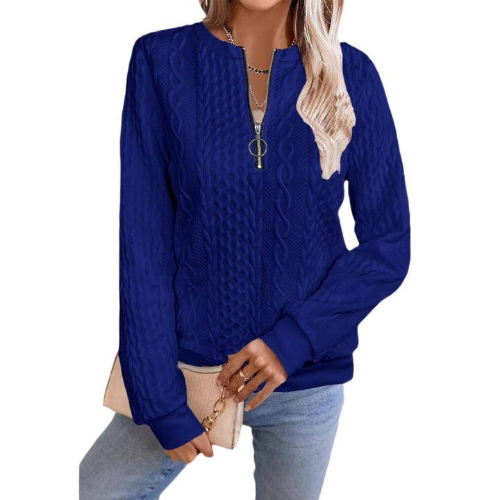 Pull en tricot à fermeture éclair pour femmes Lune London