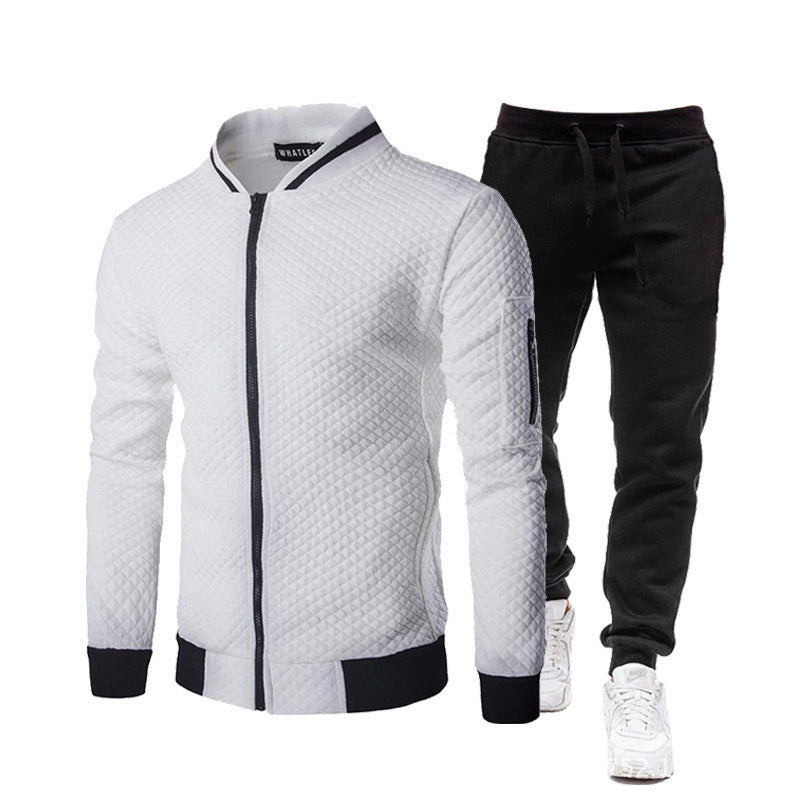 Men's athletic tracksuit set with practical zipper and elastic cuffs Lune London