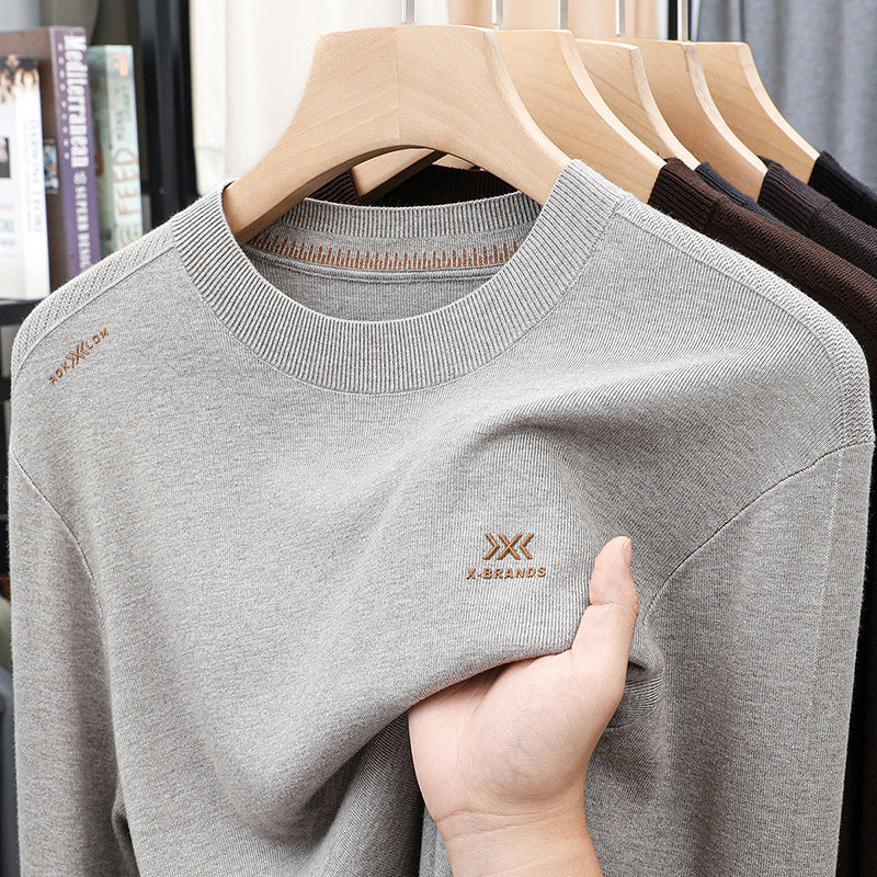 High-quality cotton round neck sweater for men Lune London