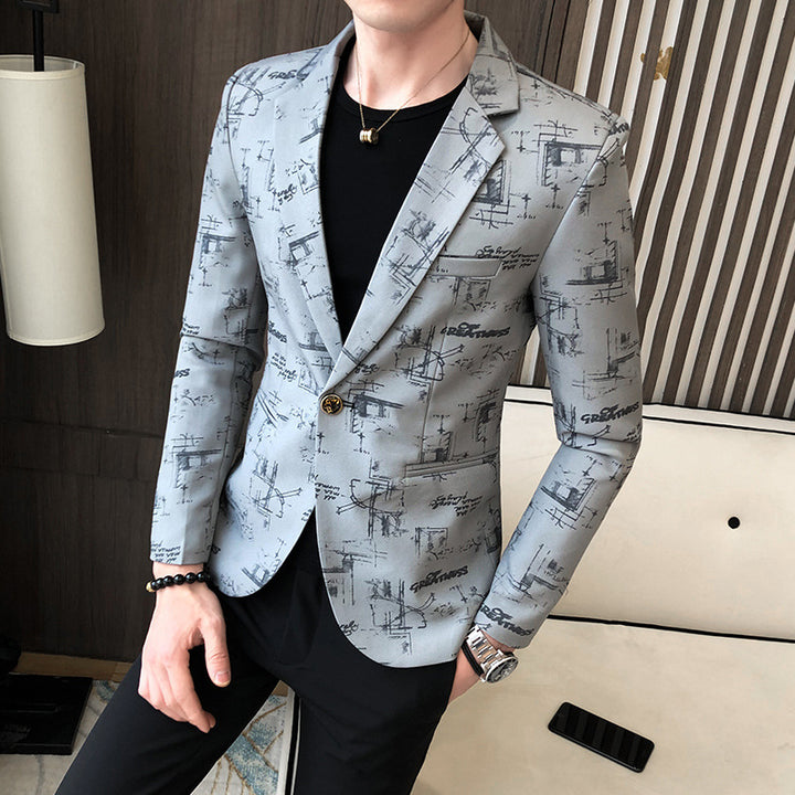 Elegant blazer for men with modern graphic design Lune London