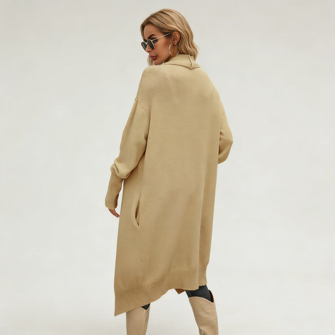 Veste en tricot casual pour femmes avec coupe asymétrique et matériau doux Chic & Stil