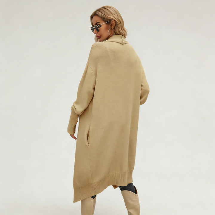 Veste en tricot casual pour femmes avec coupe asymétrique et matériau doux Chic & Stil