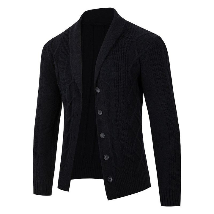 Men's knitted jacket with an innovative textured pattern and a comfortable fit Lune London