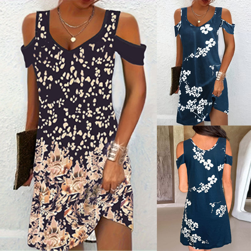 Women Mini Dress Floral Off-Shoulder Lune London