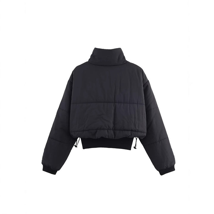 Ladies short winter jacket with high collar and elastic cuffs Lune London