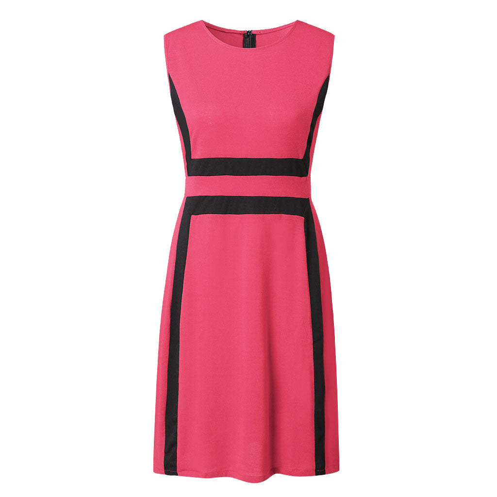 Ladies' leisure dress with trendy block stripe design Lune London