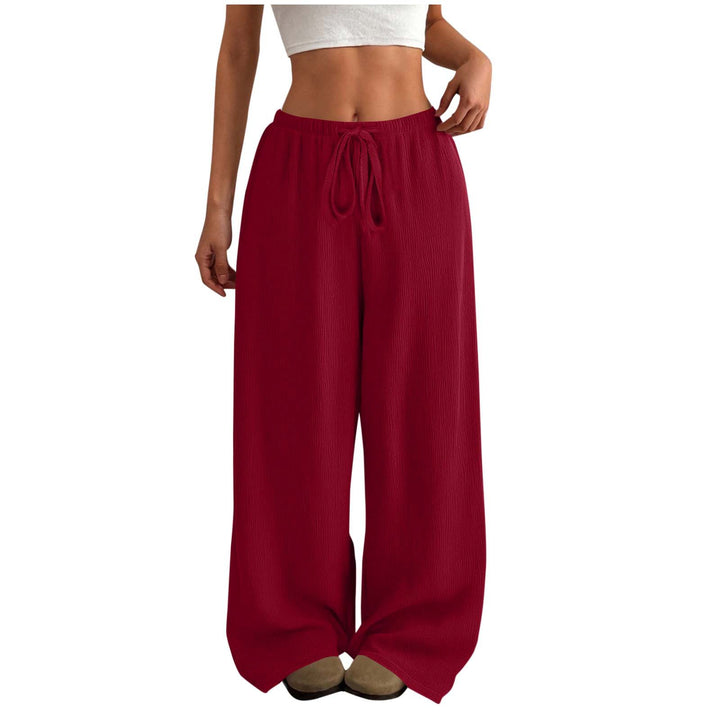 Loose summer pants for women in lightweight fabric with elastic Lune London
