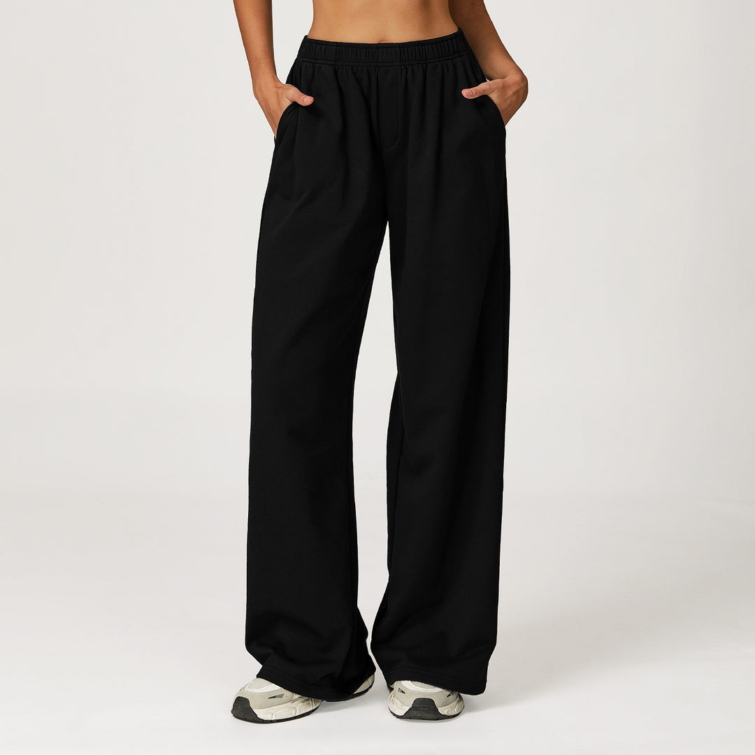 Pantalon décontracté pour femmes avec taille élastique et coupe ample Chic & Stil