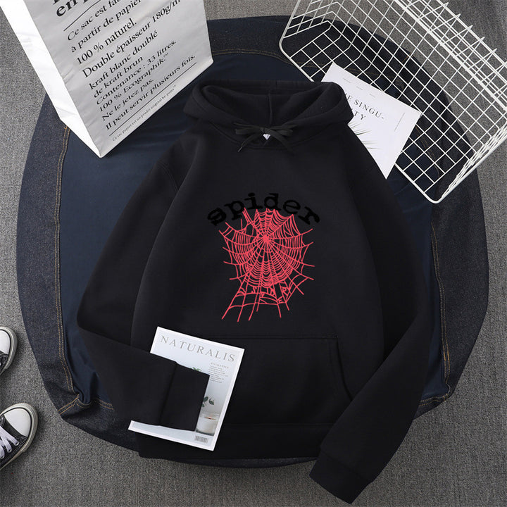 Women's hoodie with creative spider motif Lune London