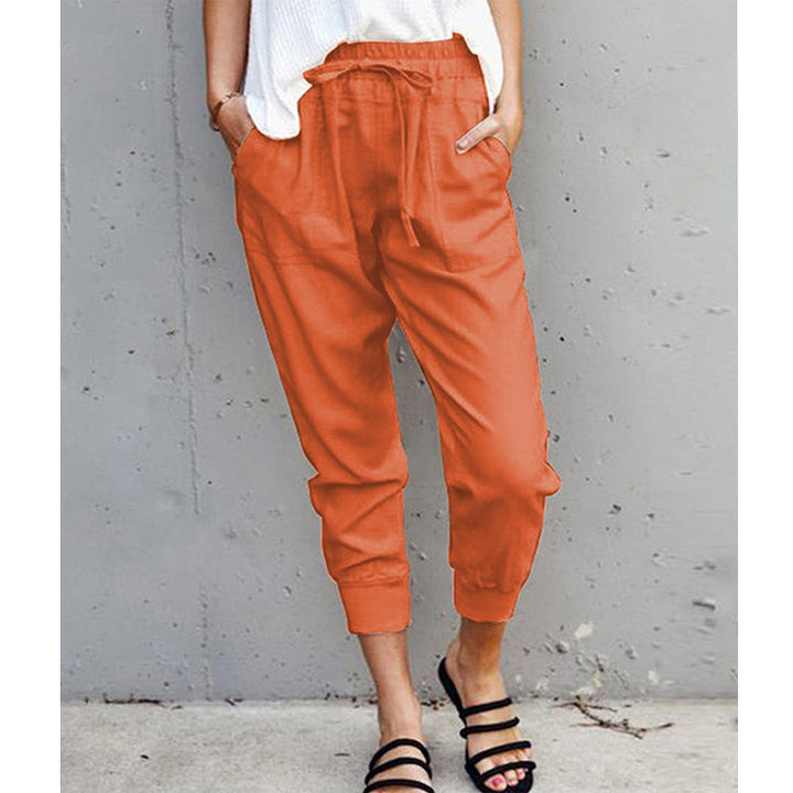 Comfortable leisure pants for women with elastic waistband Lune London