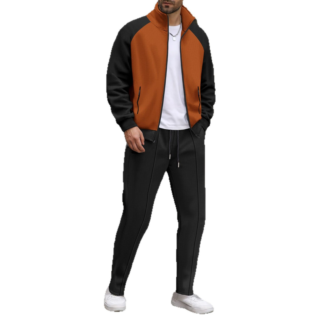 Men's sport jacket and pants set with textured design Lune London