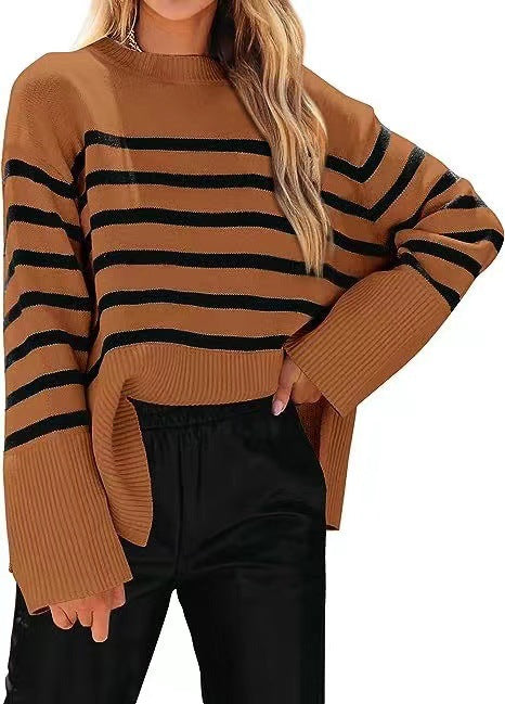 Women Striped Casual Sweater Loose Fit Lune London