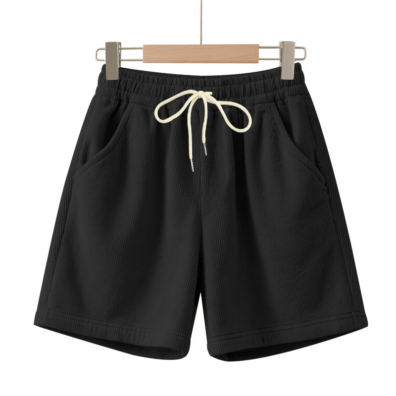 Casual men's pants in soft fabric with elastic waistband and practical side pockets Lune London
