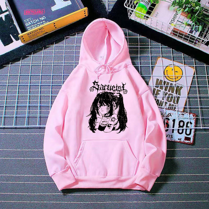 Women's hooded sweatshirt with unique artistic graphic design Chic & Stil