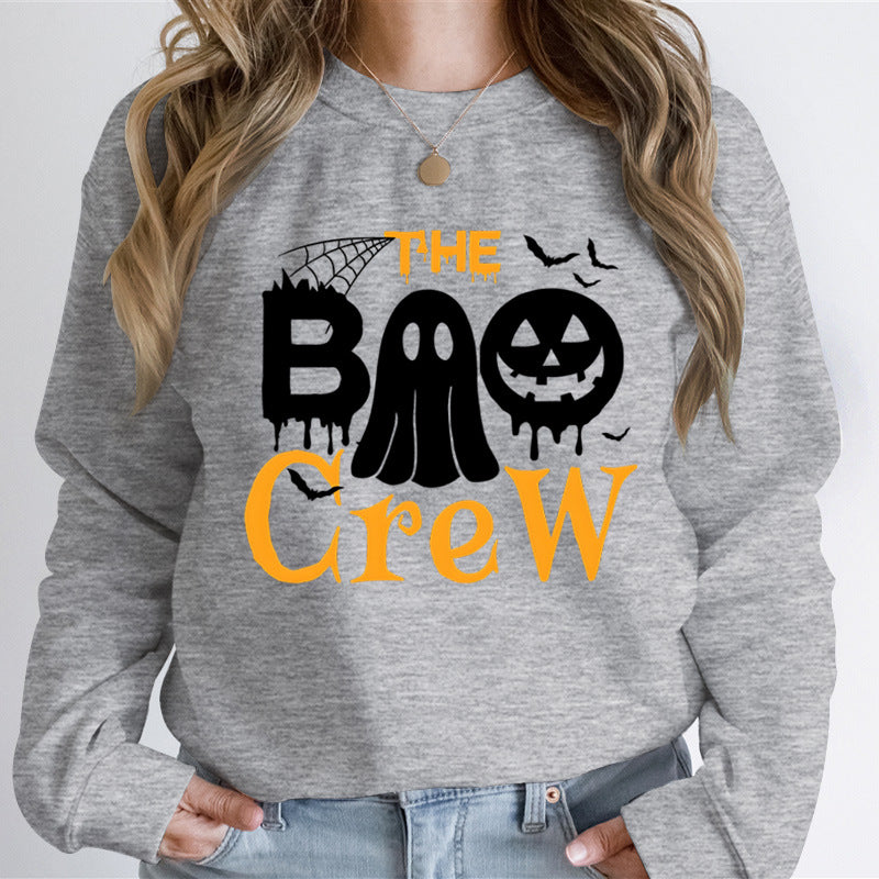 Sweatshirt pour femmes avec thème d'Halloween et impression graphique créative Chic & Stil