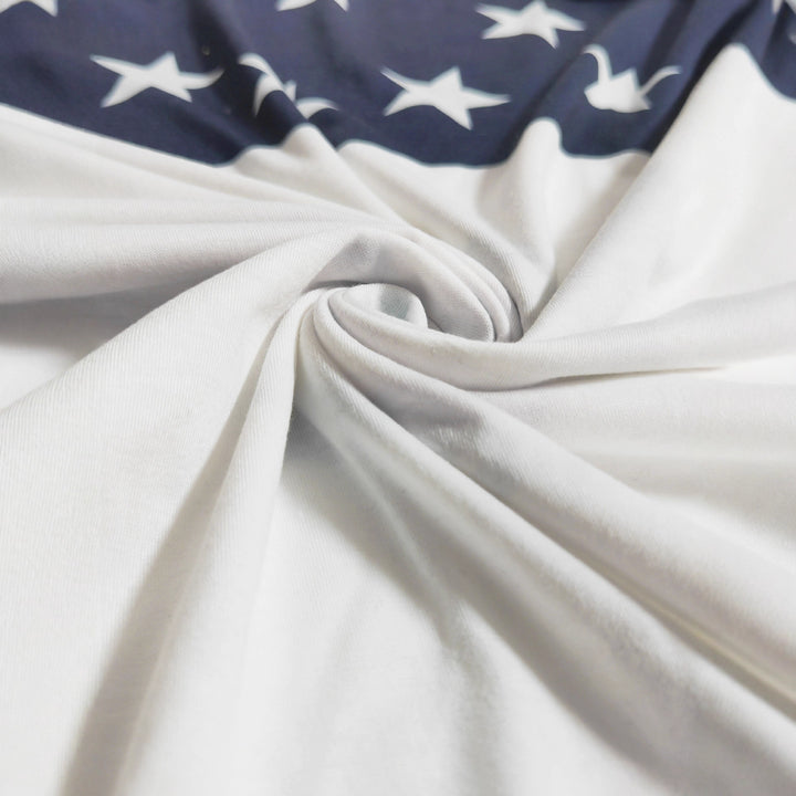 Ladies casual sweatshirt with star design and flag pattern Lune London