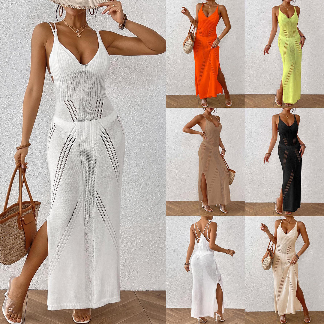 Elegant knit maxi dress for women Lune London