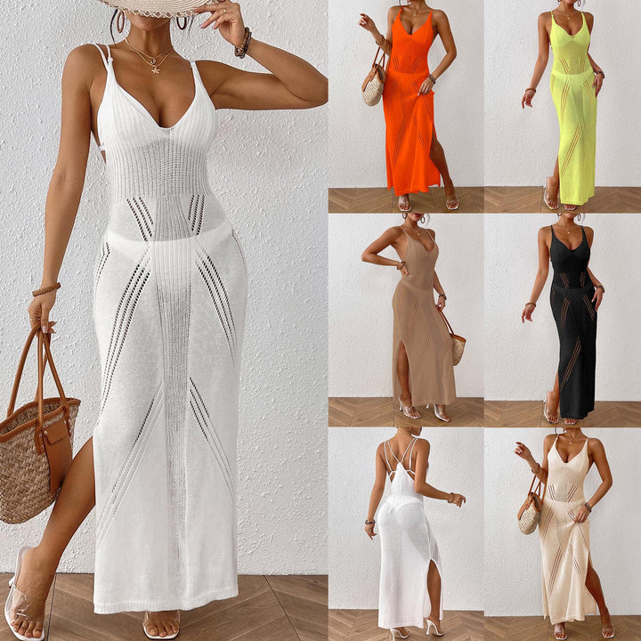 Elegant knit maxi dress for women Lune London