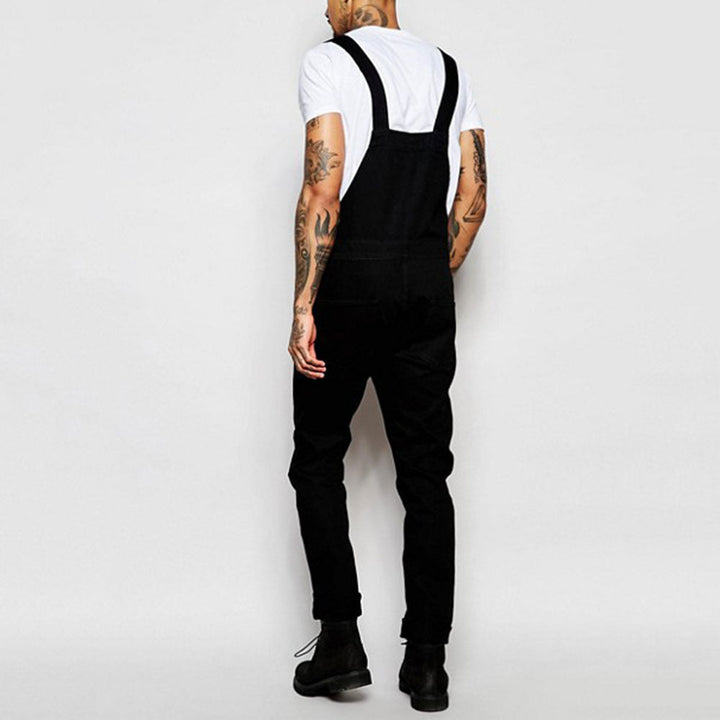 Men's Casual Denim Overalls with Adjustable Straps and Modern Fit Lune London